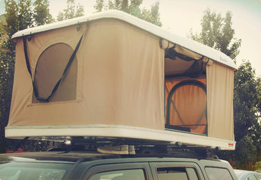 Kualitas tinggi lapisan tunggal fiberglass shell hard cover kanvas atap tenda dengan tenda samping