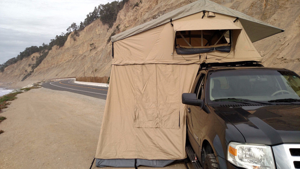 Berkemah Di Luar Ruangan Truk Tempat Tidur Atap Tenda Untuk Atas Jeep Wrangler CE Disetujui