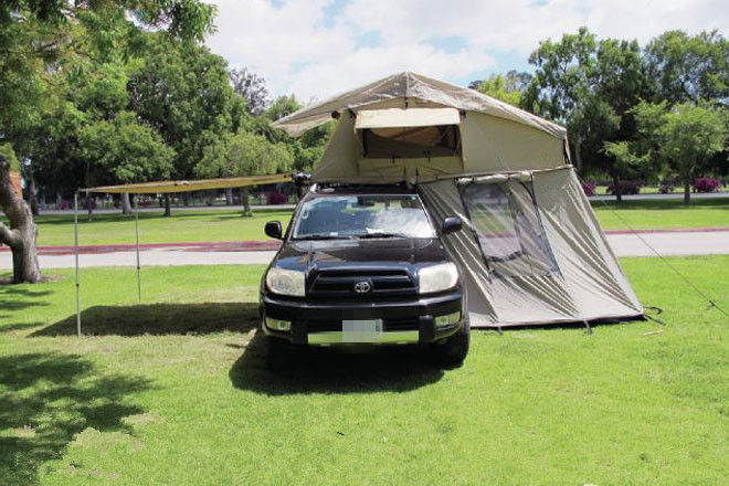 Tenda Atap Jalan Off Road Kapasitas Besar Dengan Kain Oxford Flysheet 420D