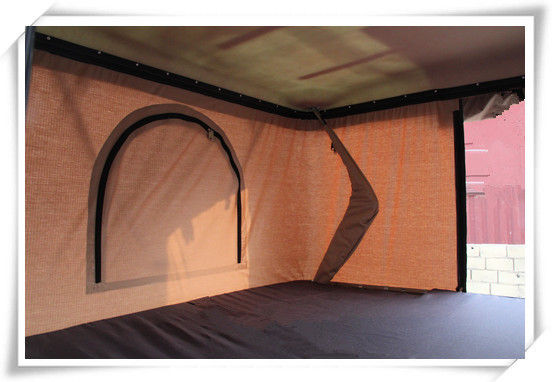 Tenda atap cangkang keras fiberglass lapisan tunggal berkualitas tinggi dengan tenda samping