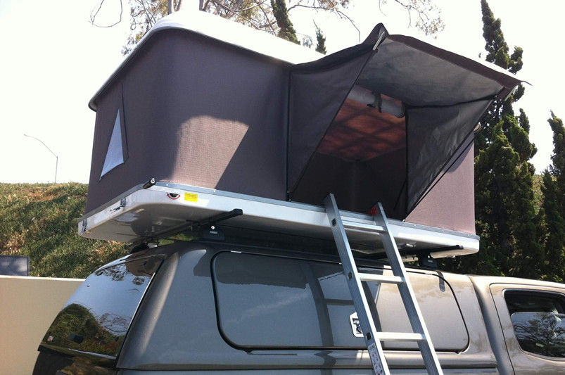 Pop Up Auto Hard Shell Tenda Truk Udara Permeable Untuk Perjalanan Hiking Camping