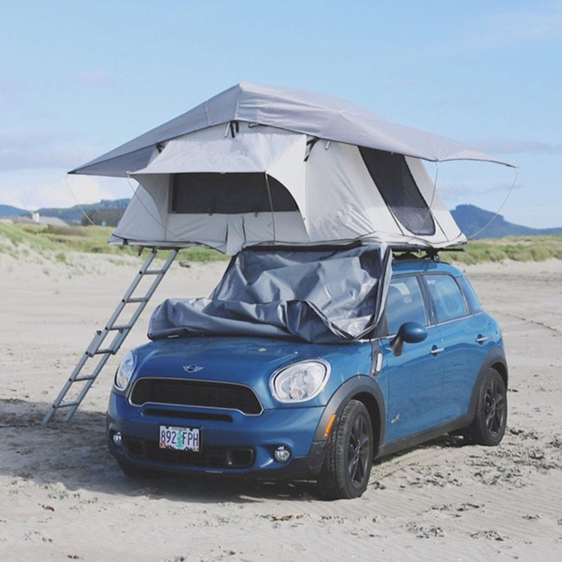 Berkemah Di Luar Ruangan Truk Tempat Tidur Atap Tenda Untuk Atas Jeep Wrangler CE Disetujui