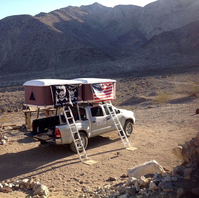 Tenda Atap Otomatis Double Big Foot, Jeep Hard Top Tent Efisien