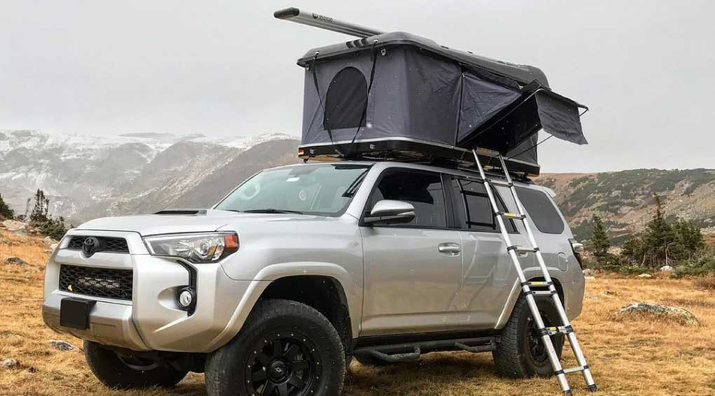 ABS Hard Lid Roof Top Tent Aksesoris Mobil Untuk 2 Orang Camping Parts Pop
