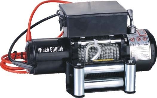 Mesin winch listrik 12V 6000 lbs paling populer yang kuat untuk off road untuk Jeep Wrangler