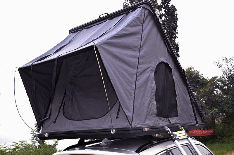 Tenda Keluarga Camping SUV Hard Shell 125cm 4x4 Atap dengan Tangga Teleskopik